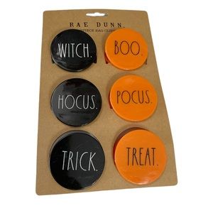 NEW Rae Dunn Halloween Bag Clips Set/6